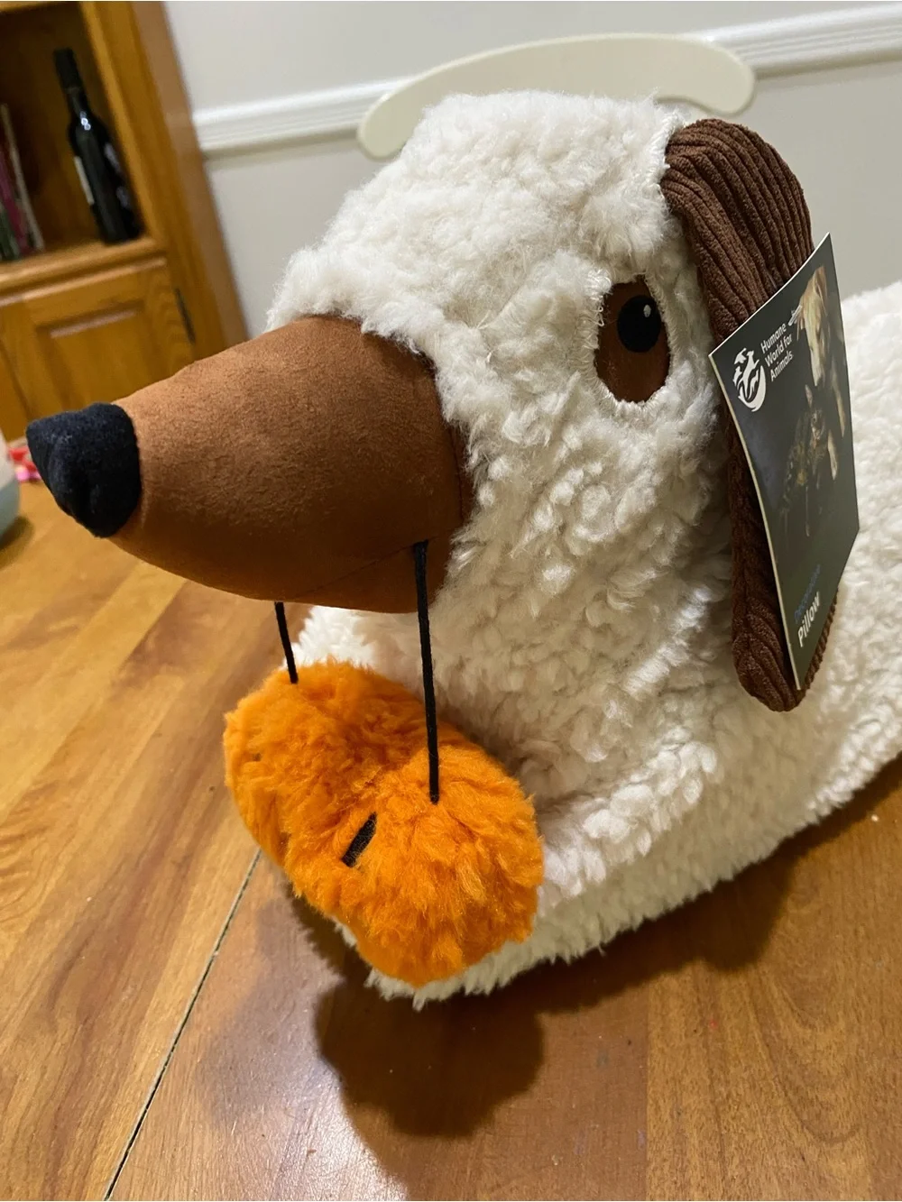 NWT.  Humane World for Animals, Halloween, dachshund pillow.
